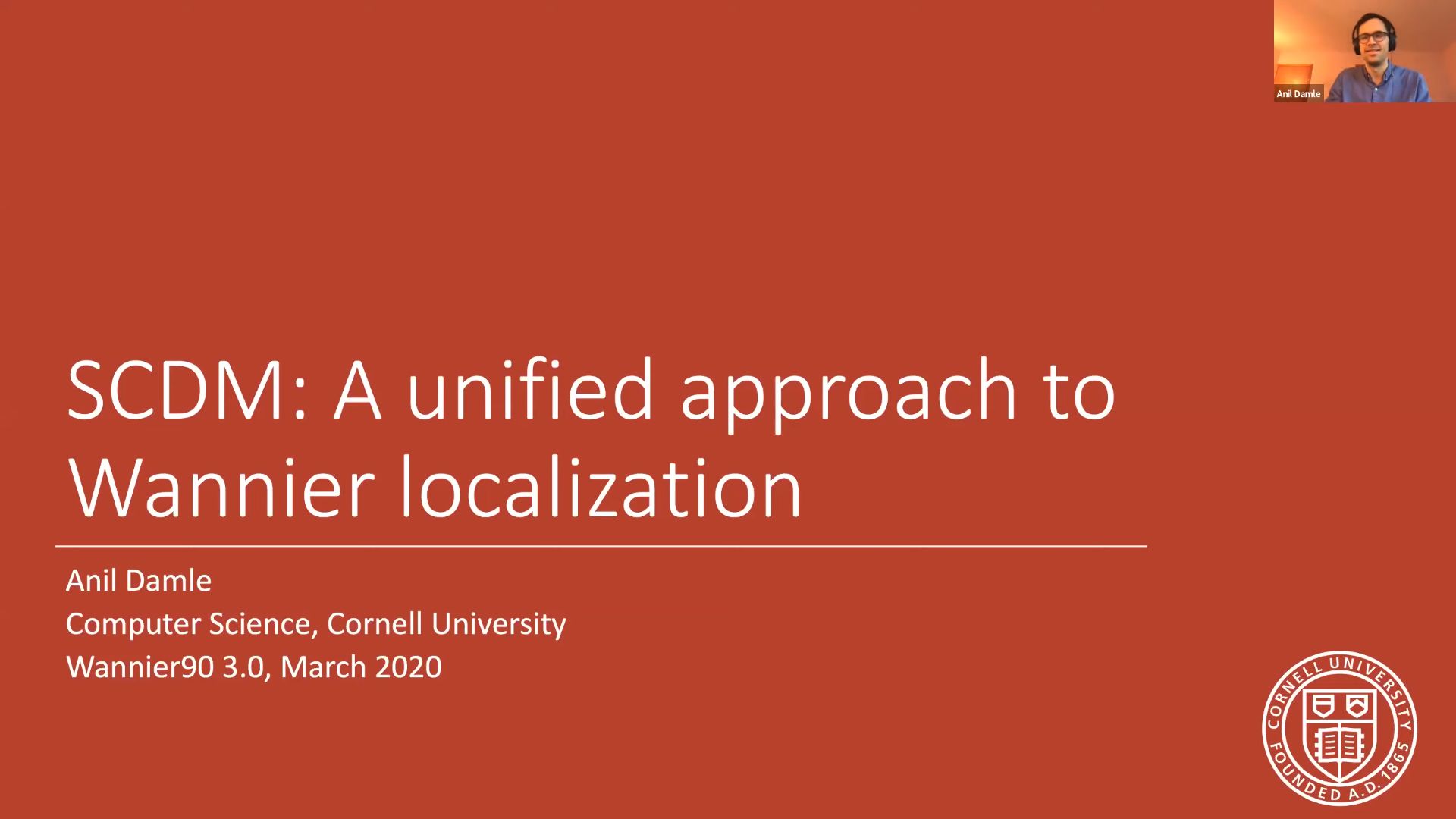 SCDM: A unified approach to Wannier localisation